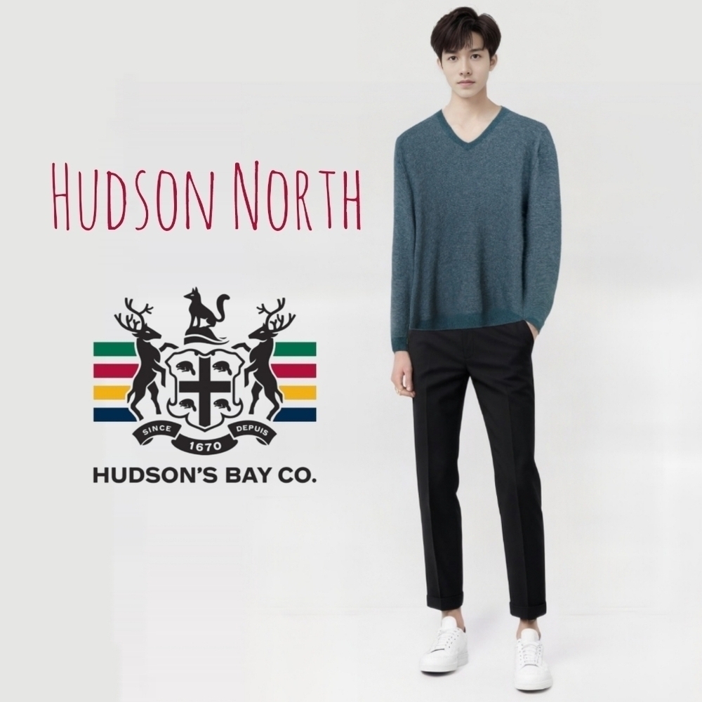 Canadian Brand Hudson North by The Bay Men's Wool Blend Sweater